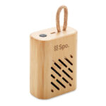 5.0 wireless speaker with bamboo casing