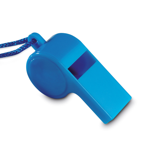 Whistle with security necklace